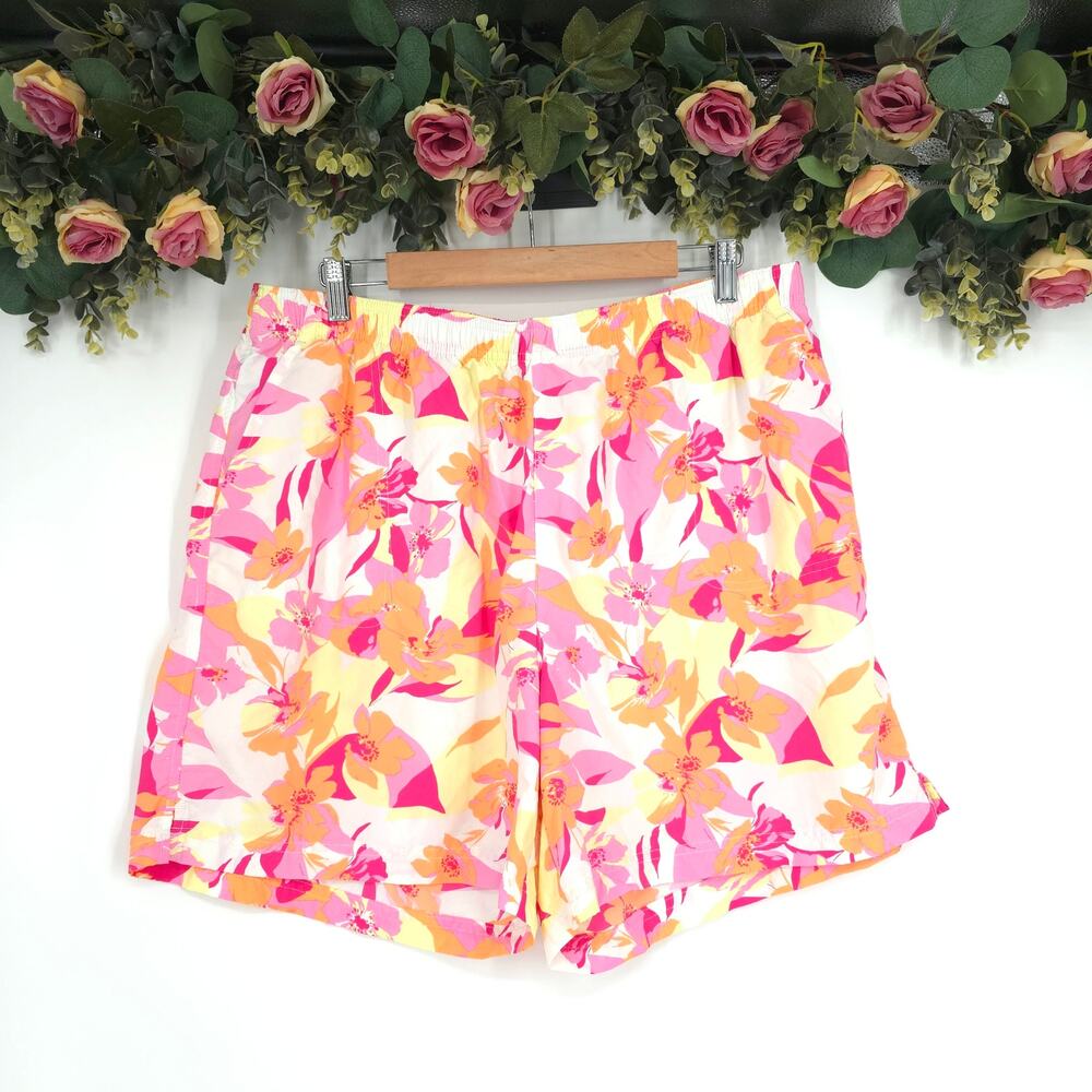 Columbia Women's Sandy River II Floral Printed Shorts Size 1X